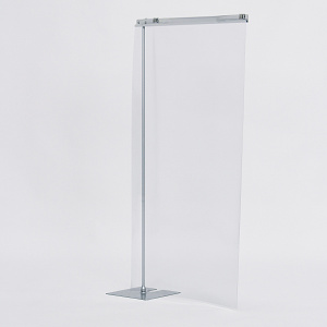 スタッキング式卓上パーテーション 4356 高さ900mm ビニール寸法450×915mm