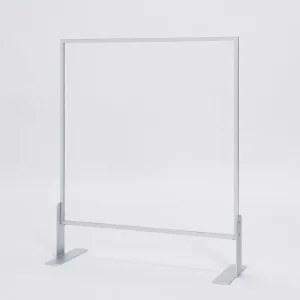 ローカウンター用アクリルパーテーション(下部開口H100mm) 600×700 (4365)