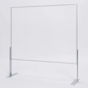 ハイカウンター用アクリルパーテーション(下部開口H200mm) 900×900 (4368)