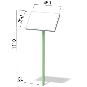 1本脚エッグ＆キューブ BL-345 シカゴホワイト
