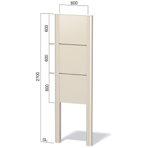 大型タワーサイン インフォメックス Cタイプ C-13 R支柱