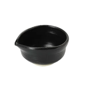 赤津焼・片口 黒織部  (W09022)