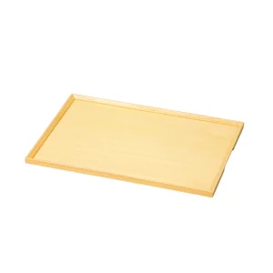 白木長角トレイ 薄型(小)  (W15420)