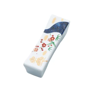 陶器・長角箸置 松竹梅  (W15507)
