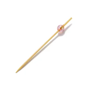 ビーズ串 7cm 桃  (50本入)  (W21096)