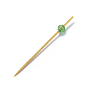 ビーズ串 7cm 緑  (50本入)  (W21098)