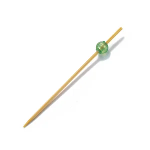 ビーズ串 7cm 緑  (50本入)  (W21098)
