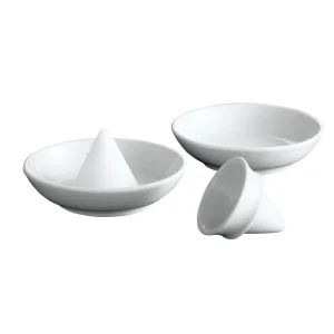 盛塩セット (盛塩器x1 皿x2)  (W21560)