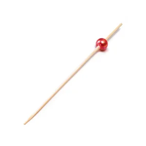 ビーズ串9cm 赤 (50本入)  (W21600)