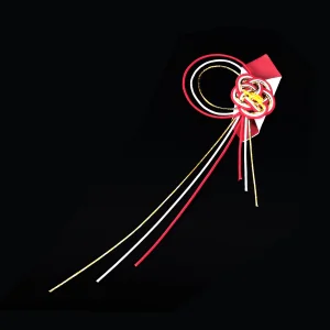 水引祝い飾り(両面テープ付) 梅 (100ケ入)  (W23314)