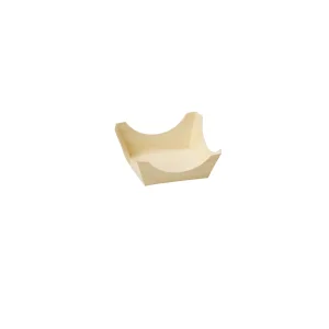 経木容器(ポプラ) 角皿(100枚入)小  (W23580)