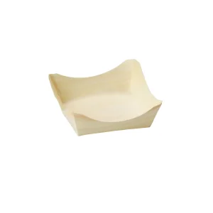 経木容器(ポプラ) 角皿(100枚入)大  (W23593)