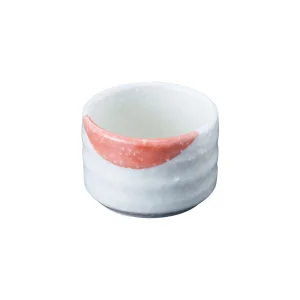 粉引釉珍味入 朱  (W26896)