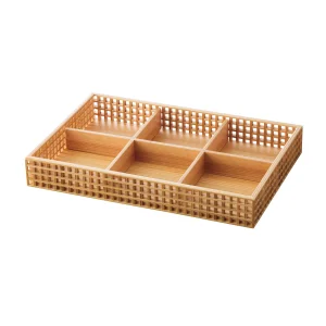 新 細目格子盛器 長方  (W27588)