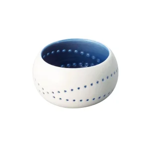 色ほたる珍味入 丸 紺  (W27823)