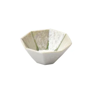 八角ラスター珍味入 ヒワ  (W27836)