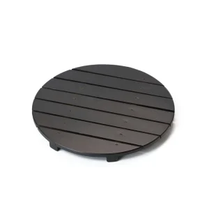 天然木盛込桶用目皿 黒彩色 尺1用  (W30032)