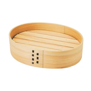 ひのき・わっぱ楕円盛器 大  (W30072)