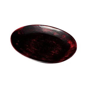塗り菓子皿 曙  (W32476)