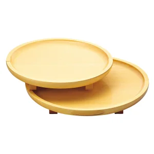 白木料理皿“大輪” 小  (W35309)