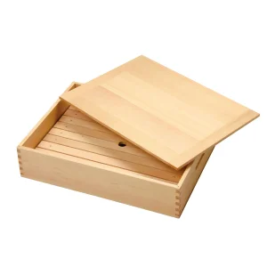 ネタ箱(大) 目皿・木蓋付  (W35632)
