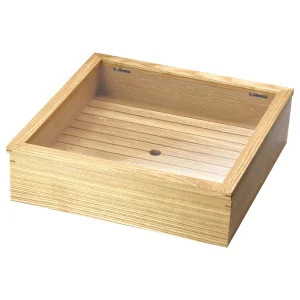 タモ フード BOXアクリル蓋付(自在蓋仕様)ナチュラル  (W35634)