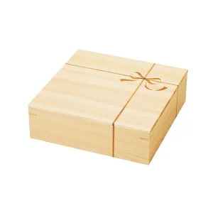 桧 縁(えにし)料理箱(4ッ仕切)蓋付  (W38230)