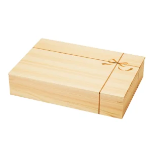 桧 縁(えにし)料理箱(6ッ仕切)蓋付  (W38234)