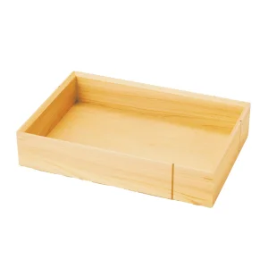 桧 縁(えにし)料理箱(6ッ仕切) 身のみ  (W38236)