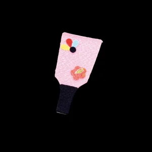 ちりめん羽子板飾り 羽根  (W38400)