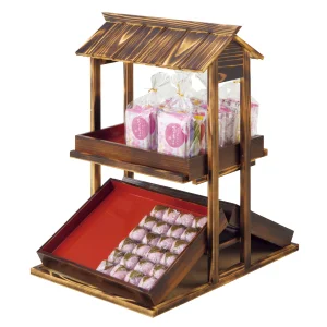 卓上演出販売台 両面(本体のみ)数奇屋焼仕上  (W43452)