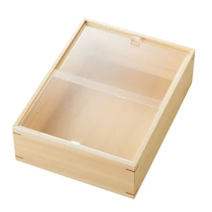 eco2 アクリル蓋付きボックス 深型(小)クリア  (W43858)