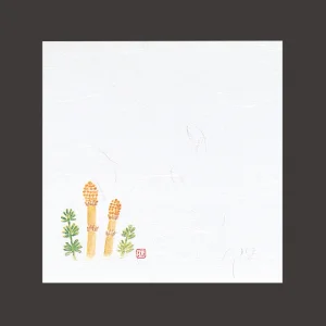4寸雲竜敷紙  つくし  (100枚入)  (W64408)