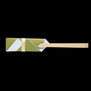 お箸包み 舞(まい)・緑(100枚入)箸なし  (W64616)
