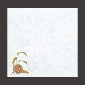 5寸グルメ敷紙  栗  (100枚入)  (W64752)