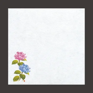 5寸グルメ敷紙  紫陽花  (100枚入)  (W64775)
