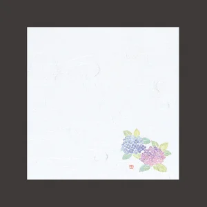 4寸雲竜敷紙  あじさい  (100枚入)  (W64824)