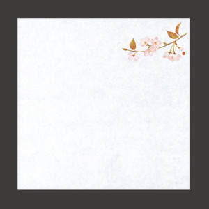 四季耐油天紙(小)桜 (100枚入)  (W64915)