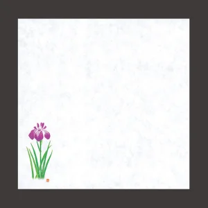 四季耐油天紙(小)菖蒲 (100枚入)  (W64916)
