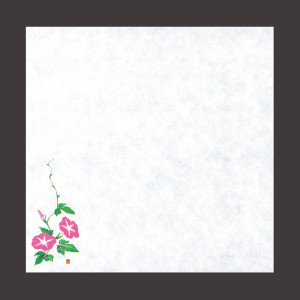 四季耐油天紙(小)朝顔 (100枚入)  (W64917)