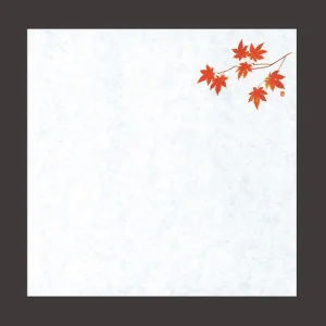 四季耐油天紙(小)紅葉 (100枚入)  (W64918)