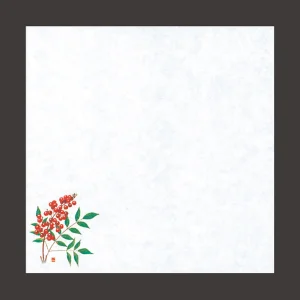 四季耐油天紙(小)南天 (100枚入)  (W64919)