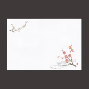 尺1お手元まっと 花景色 梅  (100枚入)  (W64961)