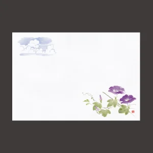 尺1お手元まっと 花景色 朝顔  (100枚入)  (W64964)