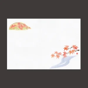 尺お手元まっと 花景色 赤もみじ  (100枚入)  (W64967)