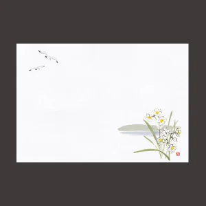 尺1お手元まっと 花景色 水仙  (100枚入)  (W64969)