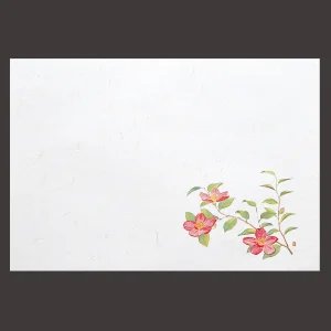 尺5雲竜和紙懐石まっと 四季 さざんか  (100枚入)  (W65033)