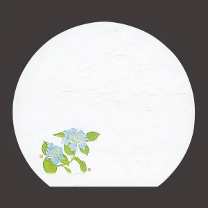 尺3半月雲竜和紙懐石まっと 枯淡 紫陽花  (100枚入)  (W65092)