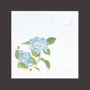 4寸OP懐石敷紙 紫陽花  (100枚入)  (W65114)