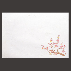 尺5雲竜和紙懐石まっと 四季 梅  (100枚入)  (W65182)